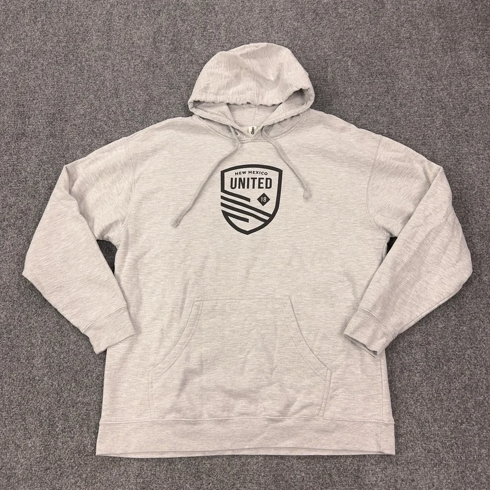 New Mexico United Sweatshirt Mens 2XL Gray Soccer Independent Trading Hoodie